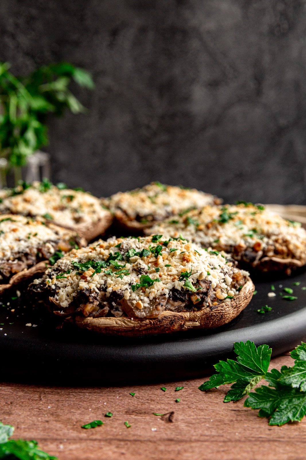 Vegan Stuffed Portobello Mushrooms